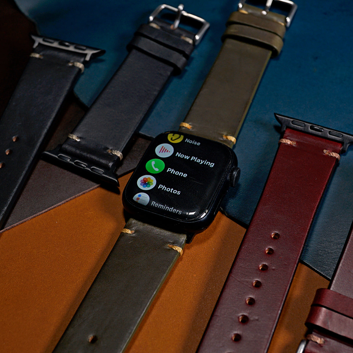 N2W Vintage Horween Leather Strap in Chromexcel® Olive (38, 40, 41mm) - Nomad Watch Works MY