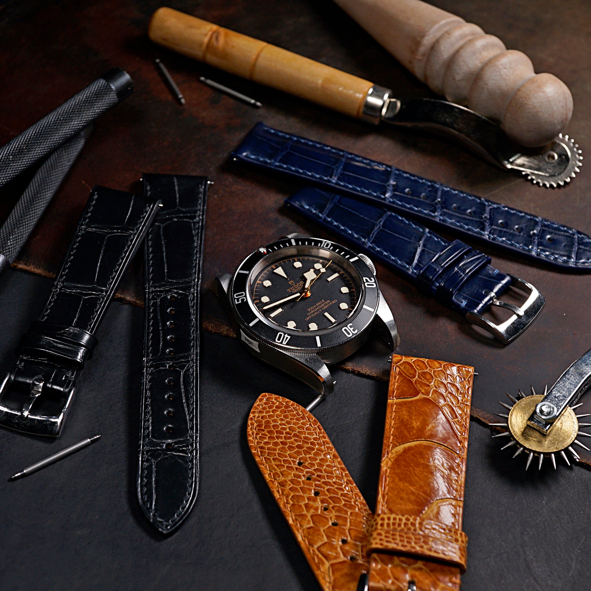 Best leather watch clearance straps under 50