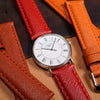 Premium Saffiano Leather Strap in Red - Nomad Watch Works MY