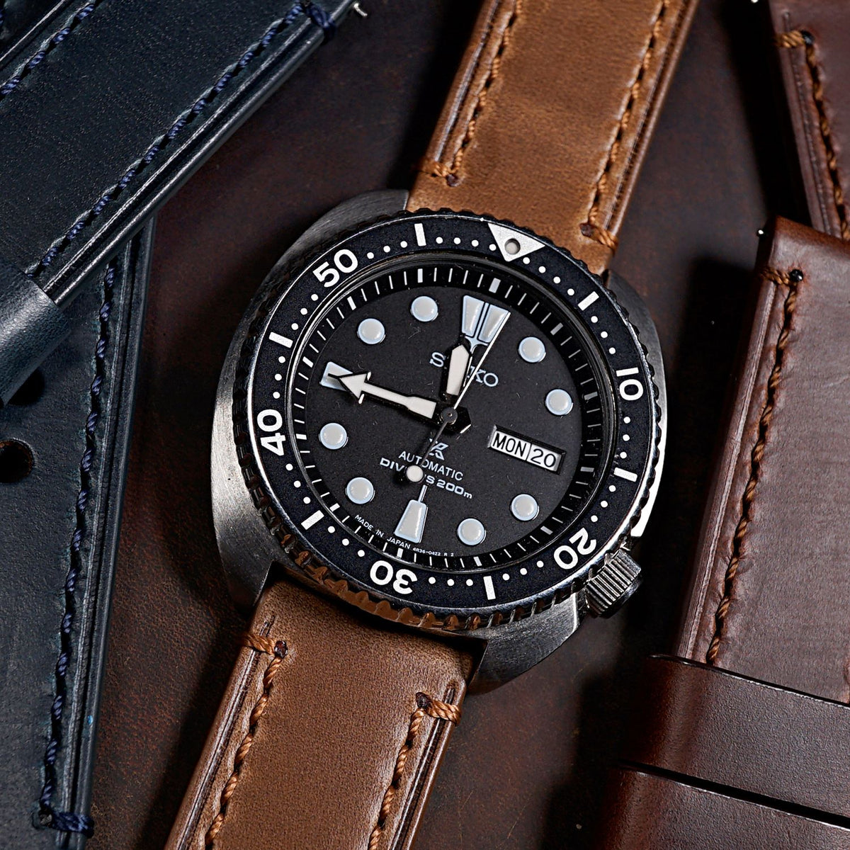 N2W Ammo Horween Leather Strap in Chromexcel® Tan - Nomad Watch Works MY