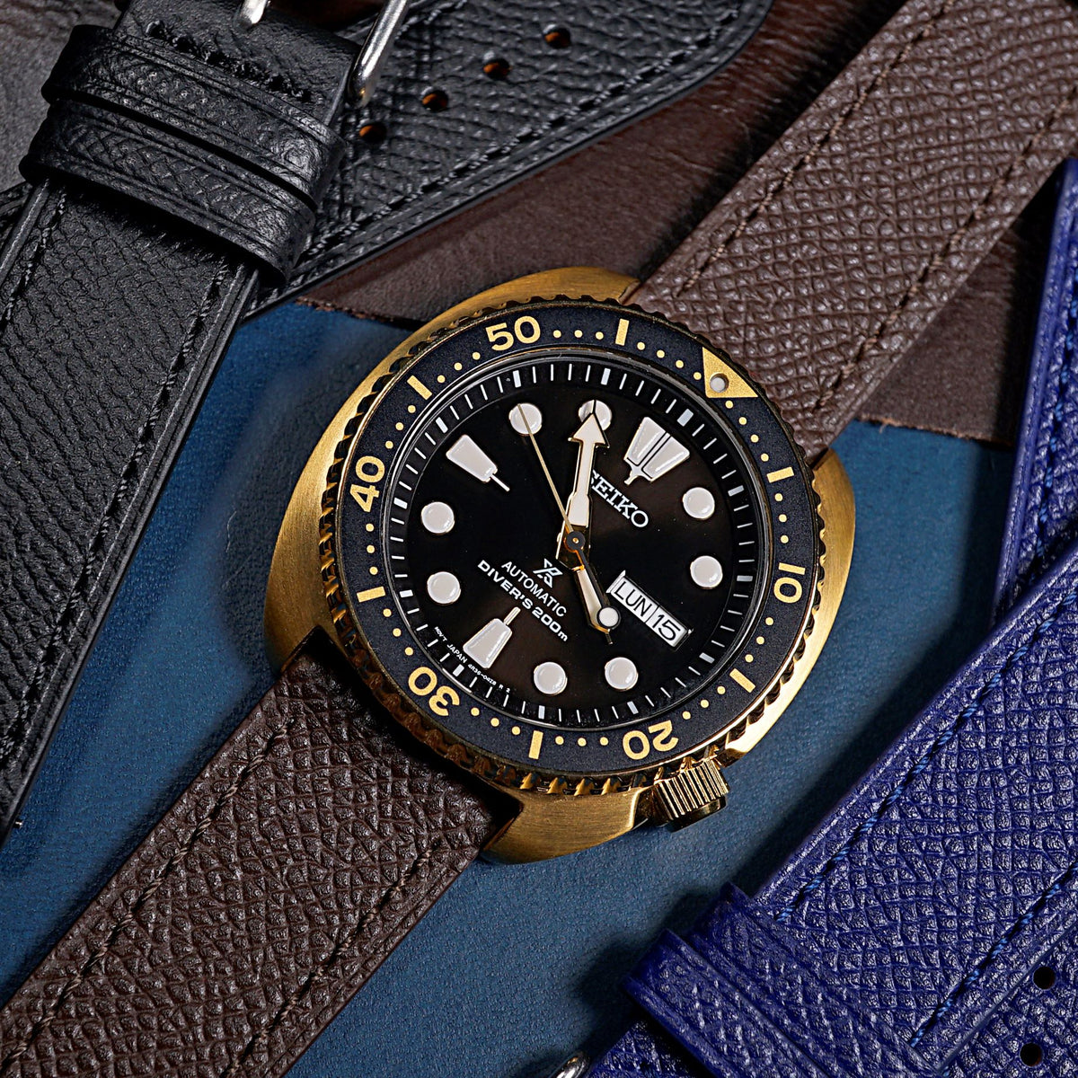 Dress Epsom Leather Strap in Brown - Nomad Watch Works MY