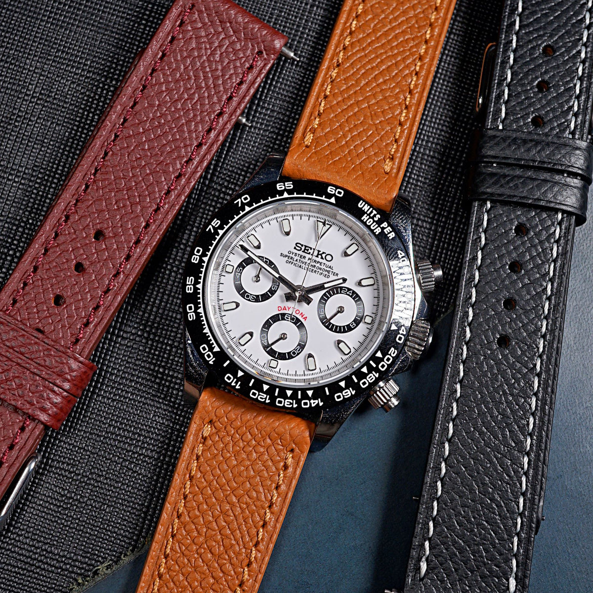 Dress Epsom Leather Strap in Tan - Nomad Watch Works MY