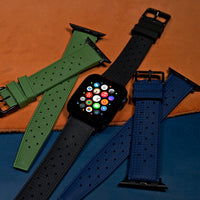 Tropic FKM Rubber Strap in Black (Apple Watch) - Nomad Watch Works MY