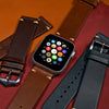 Premium Vintage Oil Waxed Leather Strap in Tan (Apple Watch) - Nomad Watch Works MY