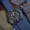 Quick Release Canvas Watch Strap in Navy - Nomad Watch Works MY