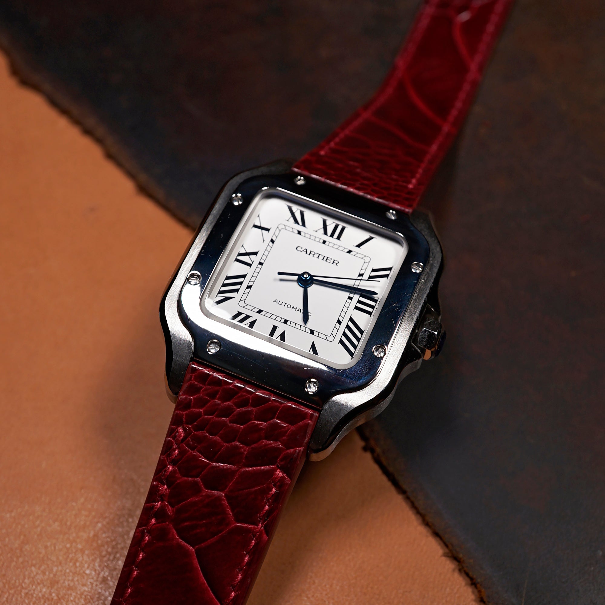 Custom Watch Strap for Cartier Santos de Cartier Nomad Watch Works MY