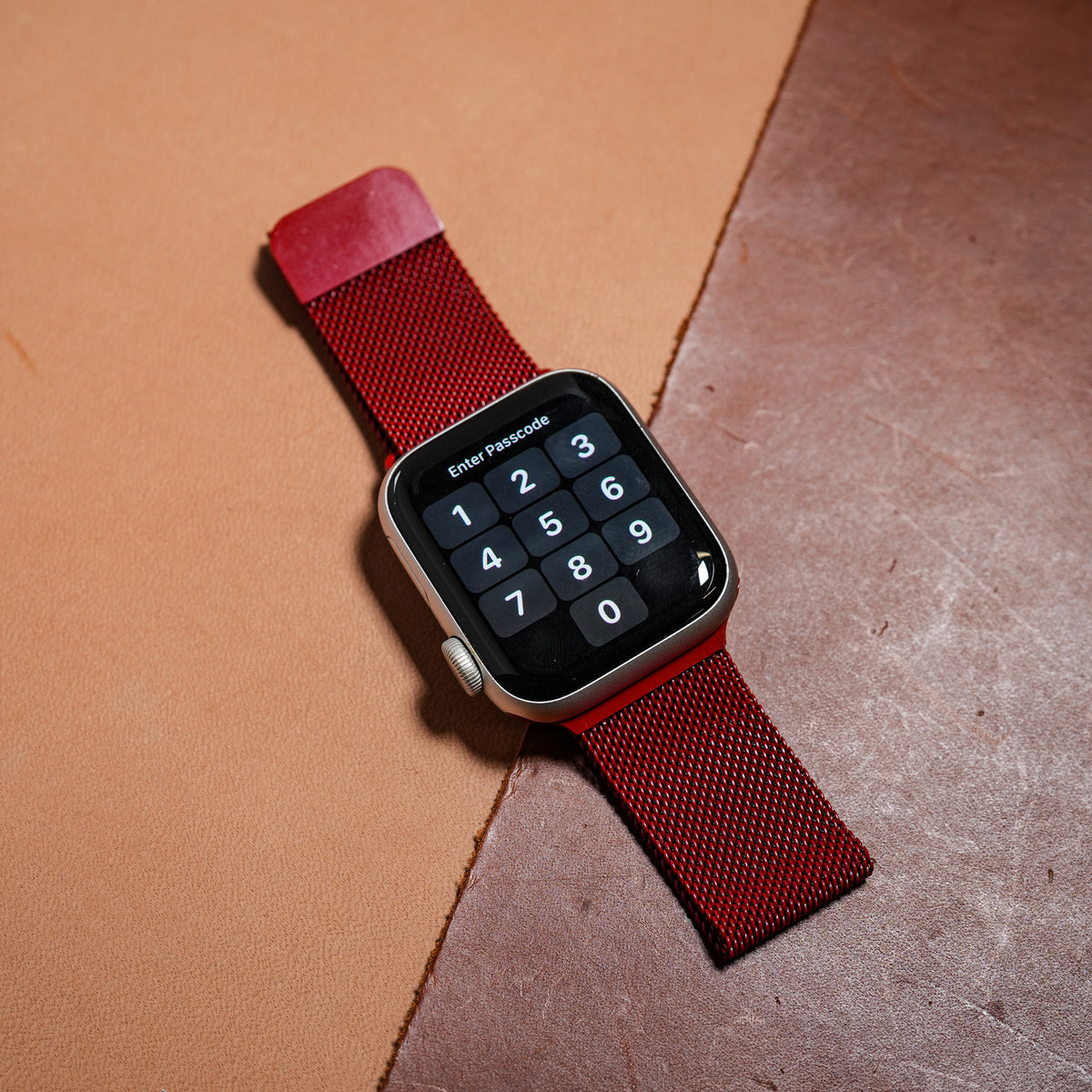 Milanese Mesh Strap in Red (Apple Watch) - Nomad Watch Works MY