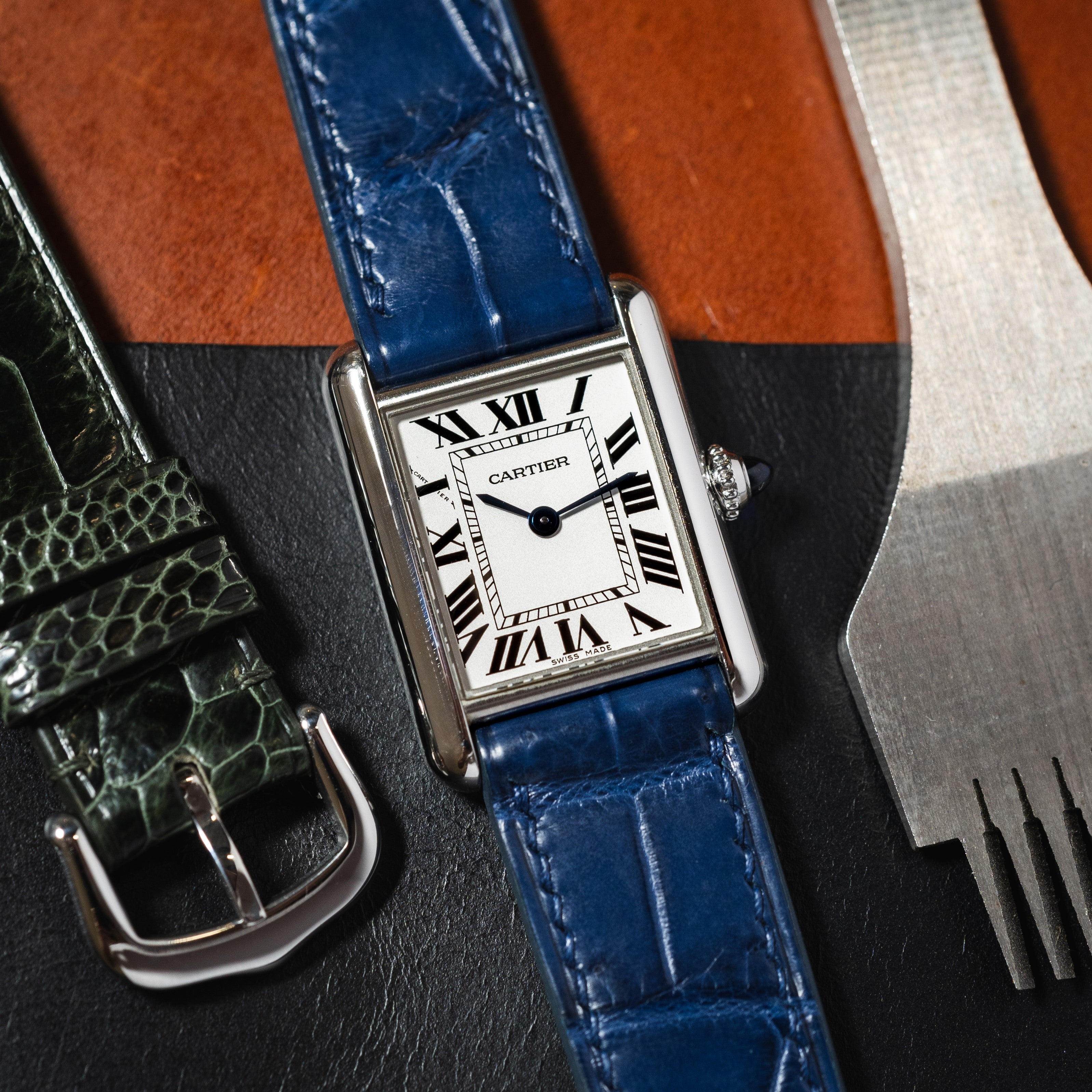 Custom Watch Strap for Cartier Tank Nomad Watch Works MY