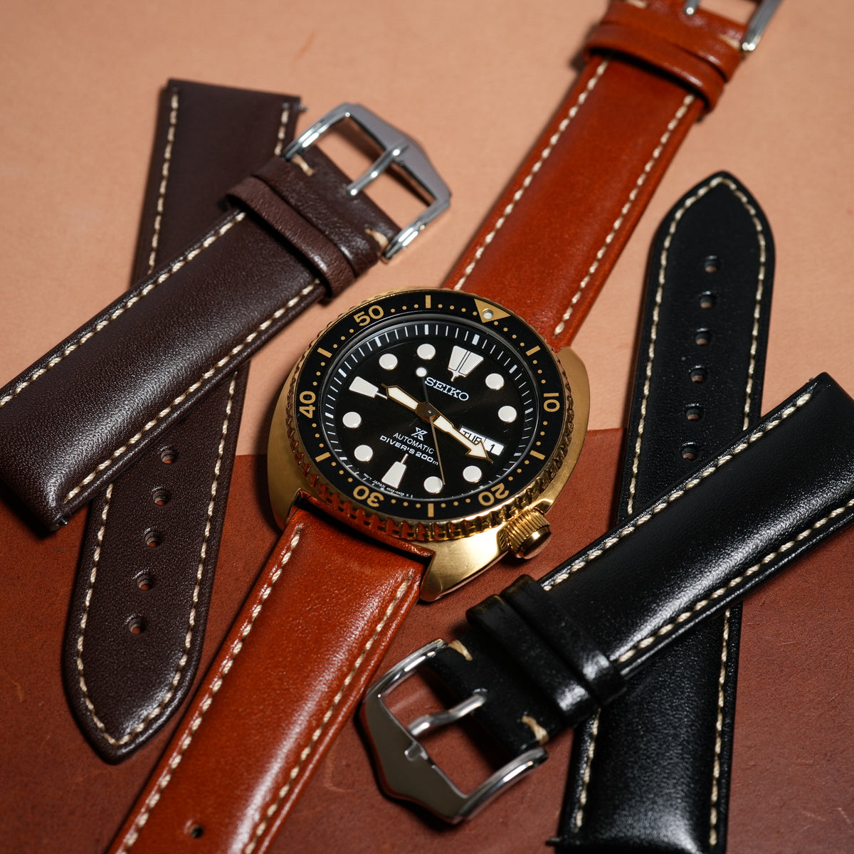 Quick Release Classic Leather Strap in Tan - Nomad Watch Works MY