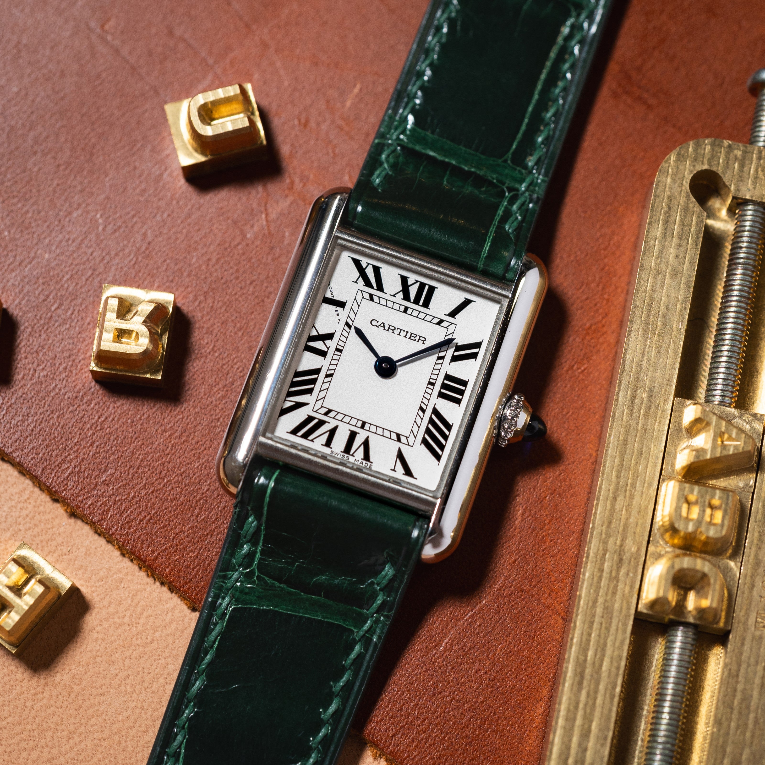 Custom Watch Strap for Cartier Tank Nomad Watch Works MY