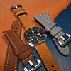 M1 Vintage Leather Watch Strap in Tan - Nomad Watch Works MY