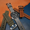M1 Vintage Leather Watch Strap in Grey - Nomad Watch Works MY