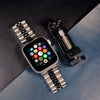 Jubilee Metal Strap in Silver and Black (Apple Watch) - Nomad Watch Works MY