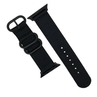 Nylon Zulu Strap in Black (Apple Watch) - Nomad Watch Works MY