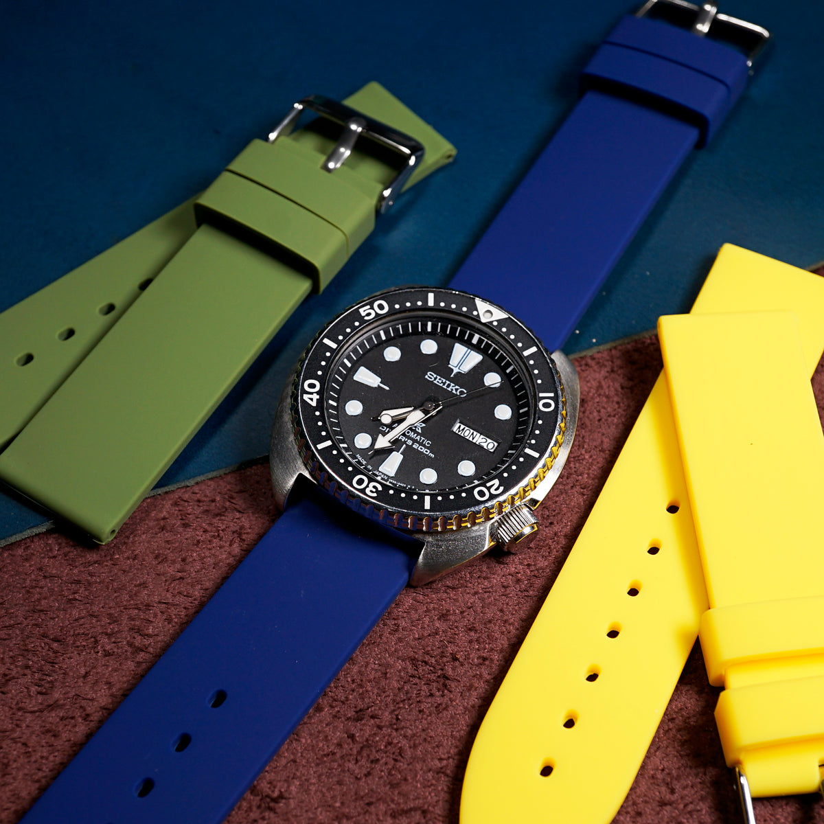 Basic Rubber Strap in Navy (18mm) - Nomad Watch Works MY