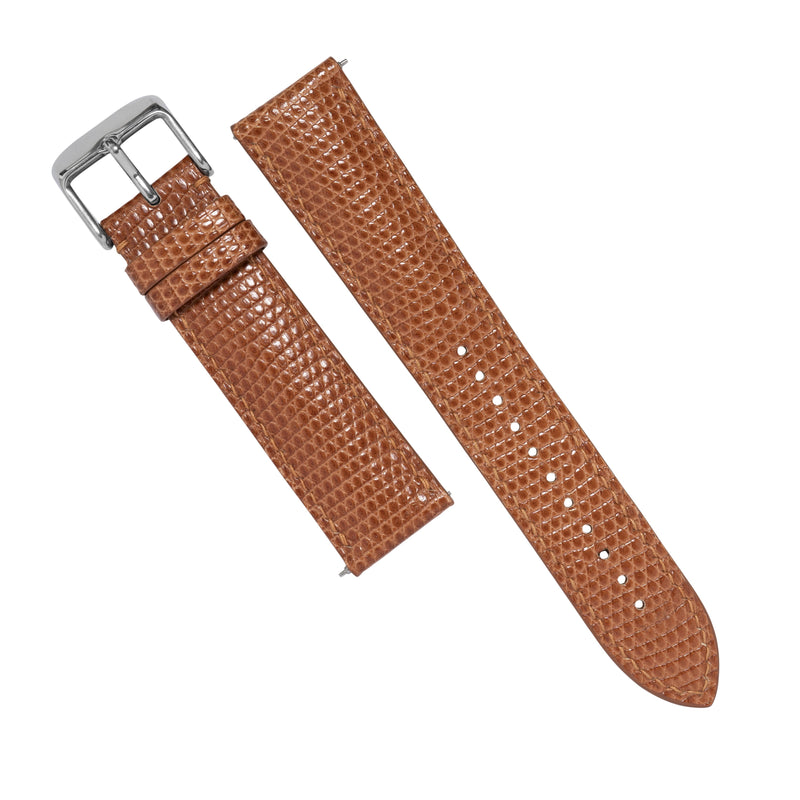 MTO Lizard Skin Strap in Caramel