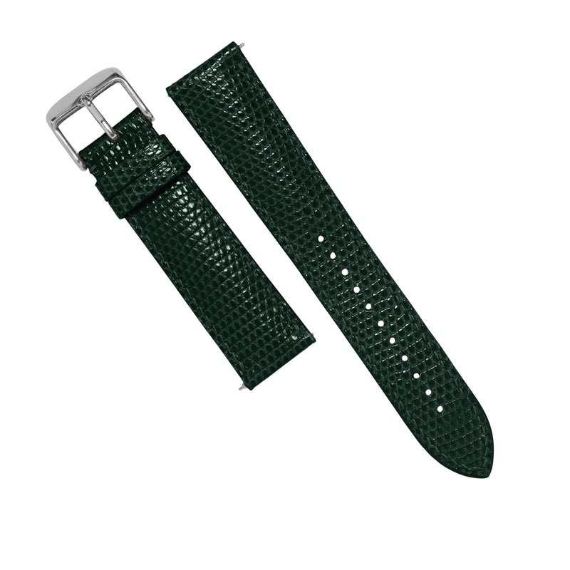 MTO Lizard Skin Strap in Dark Green