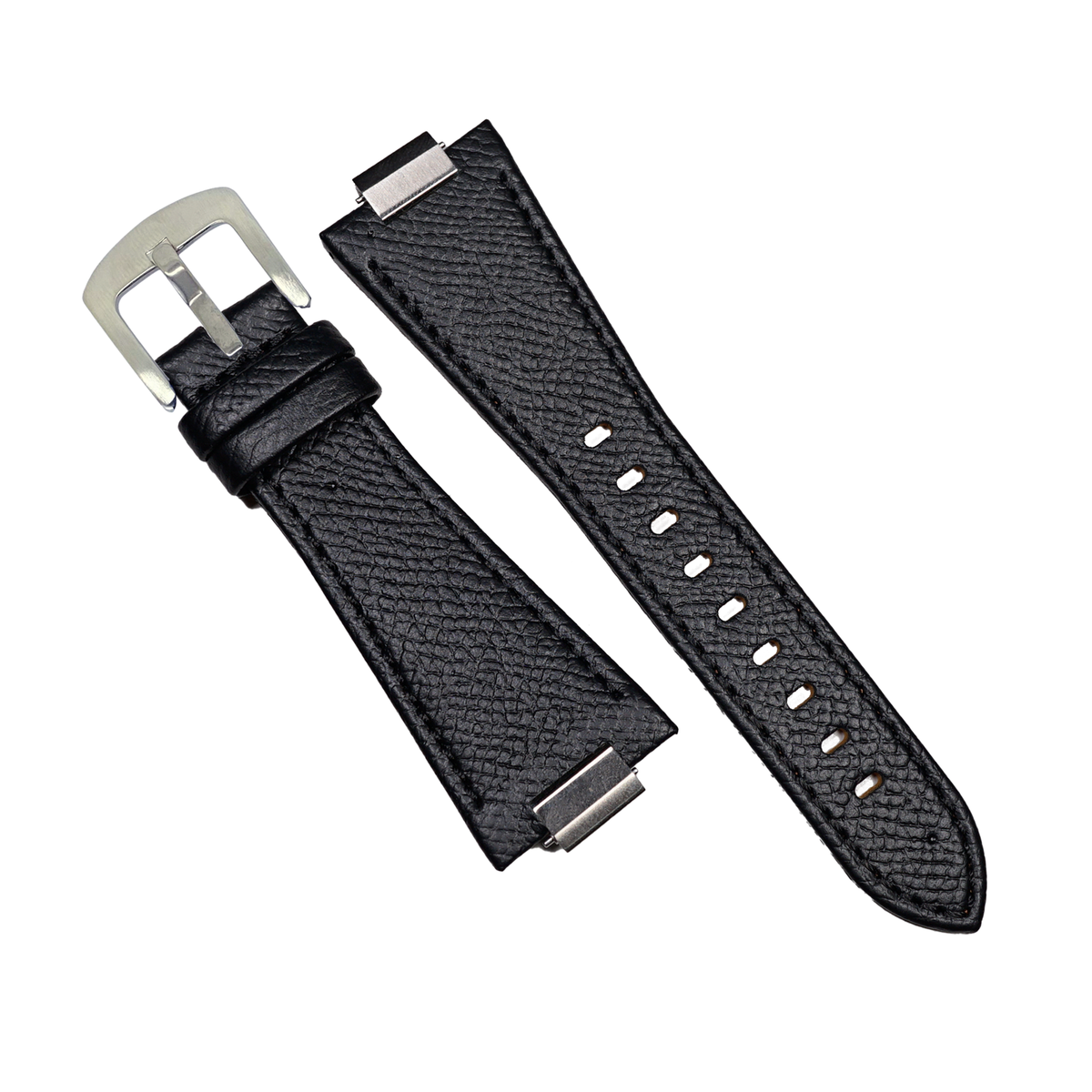 Dress Epsom Leather Strap in Black (Tissot PRX 40mm) - Nomad Watch Works MY