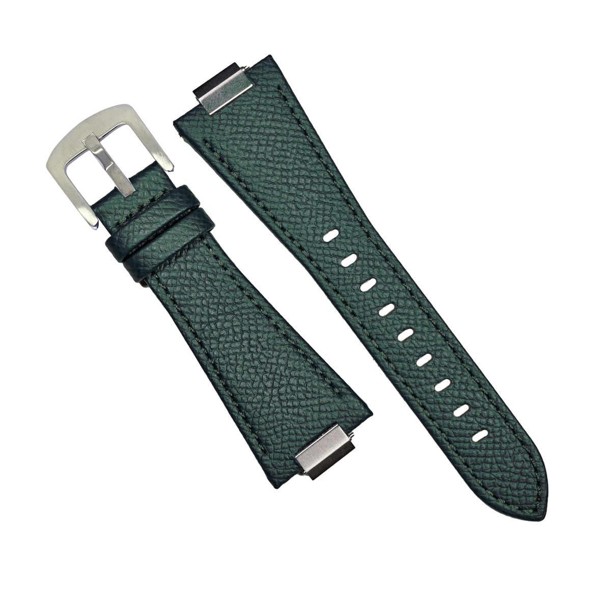Dress Epsom Leather Strap in Green (Tissot PRX 40mm) - Nomad Watch Works MY
