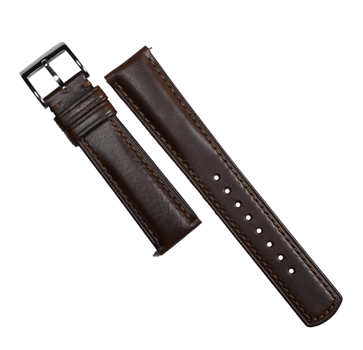 M3 Smooth Leather Watch Strap in Brown - Nomad Watch Works MY