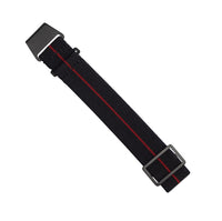 Marine Nationale Strap in Black Red - Nomad Watch Works MY