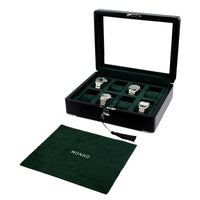 Monad Legacy Black Watch Box in Green (8 Slots)