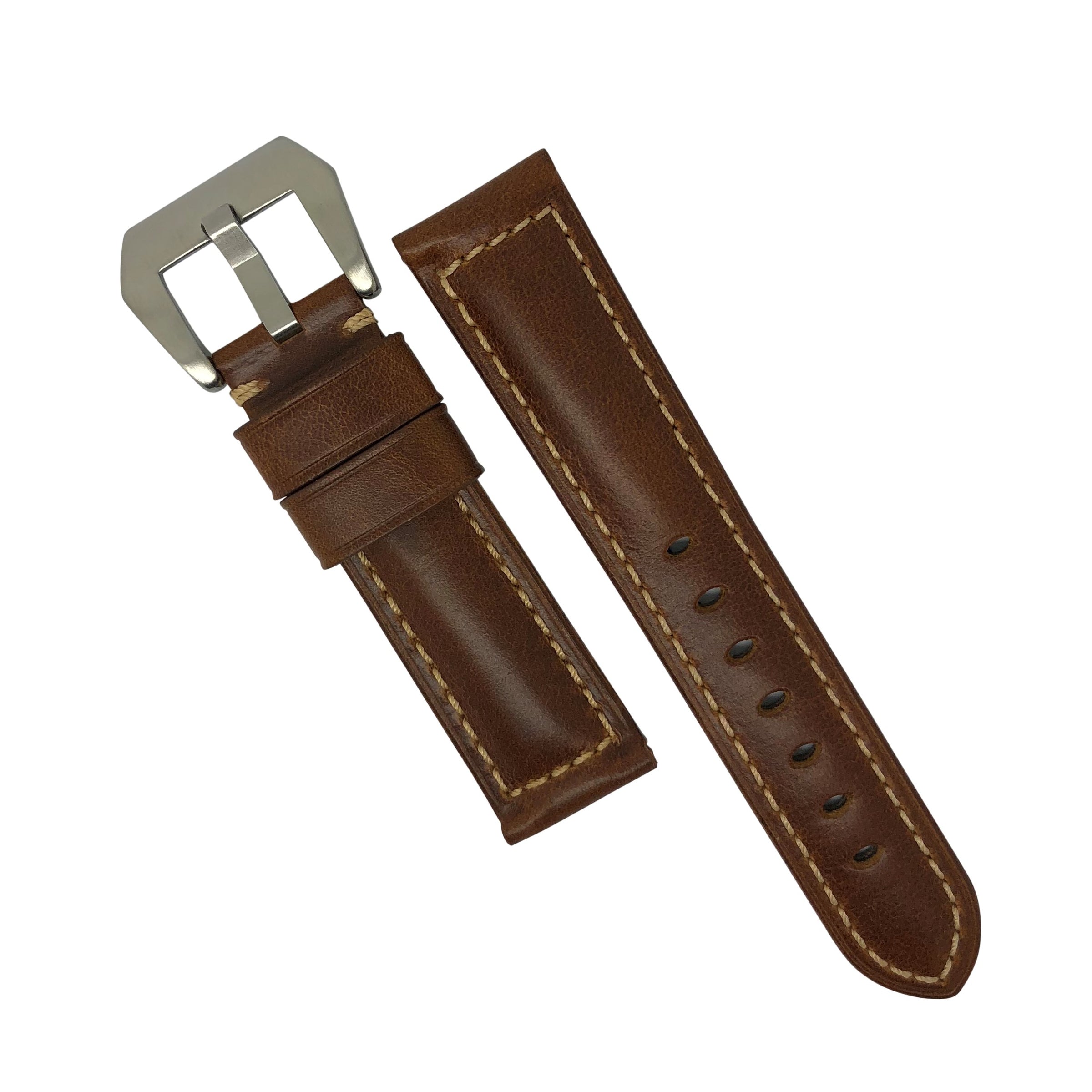 M2 Oil Waxed Leather Watch Strap in Tan