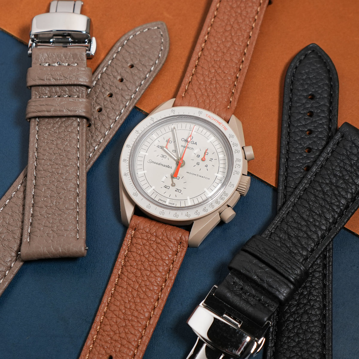 Classic Togo Leather Strap in Tan