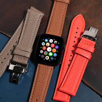 Classic Togo Leather Strap in Tan (Apple Watch)