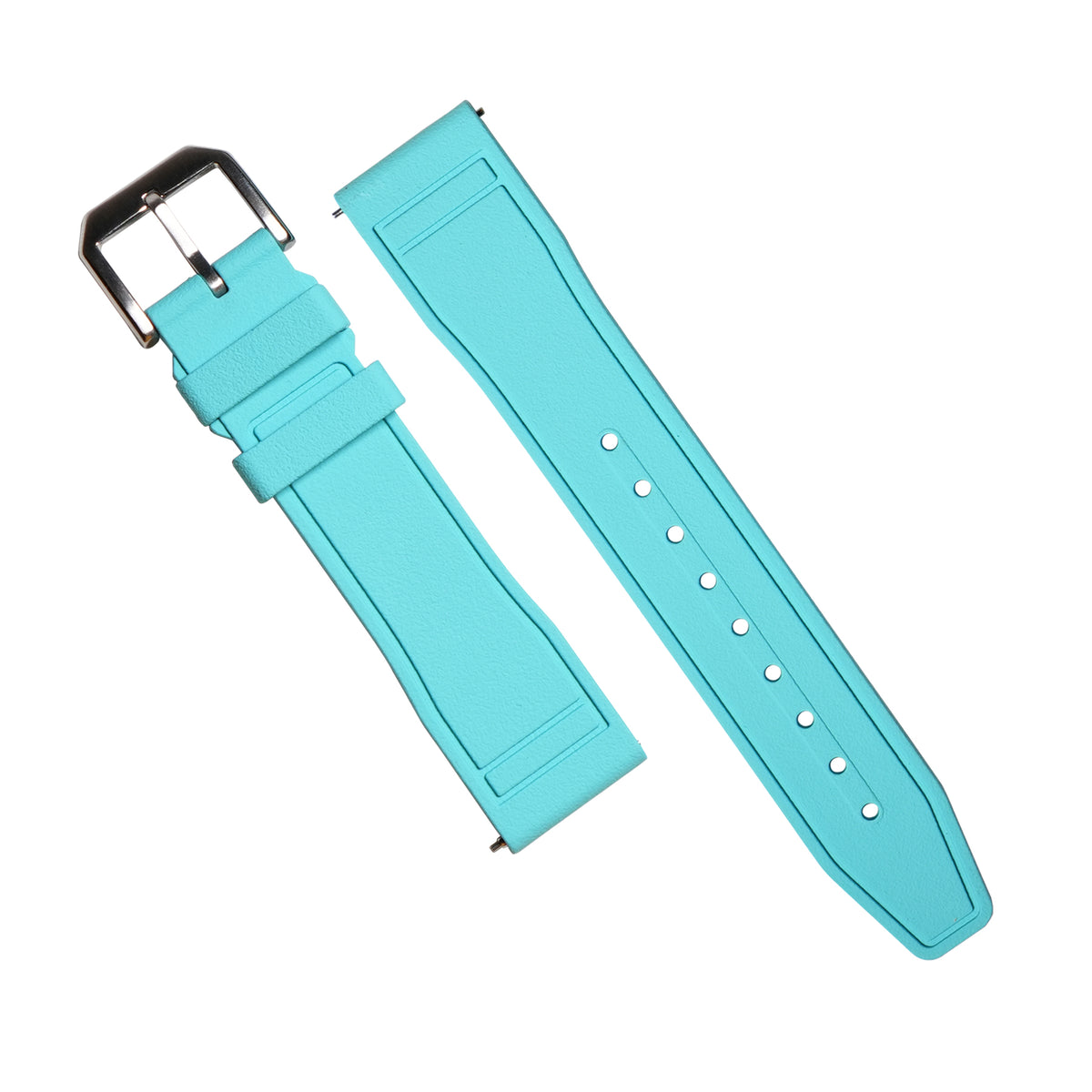 Pilot FKM Rubber Strap in Tiffany - Nomad Watch Works MY