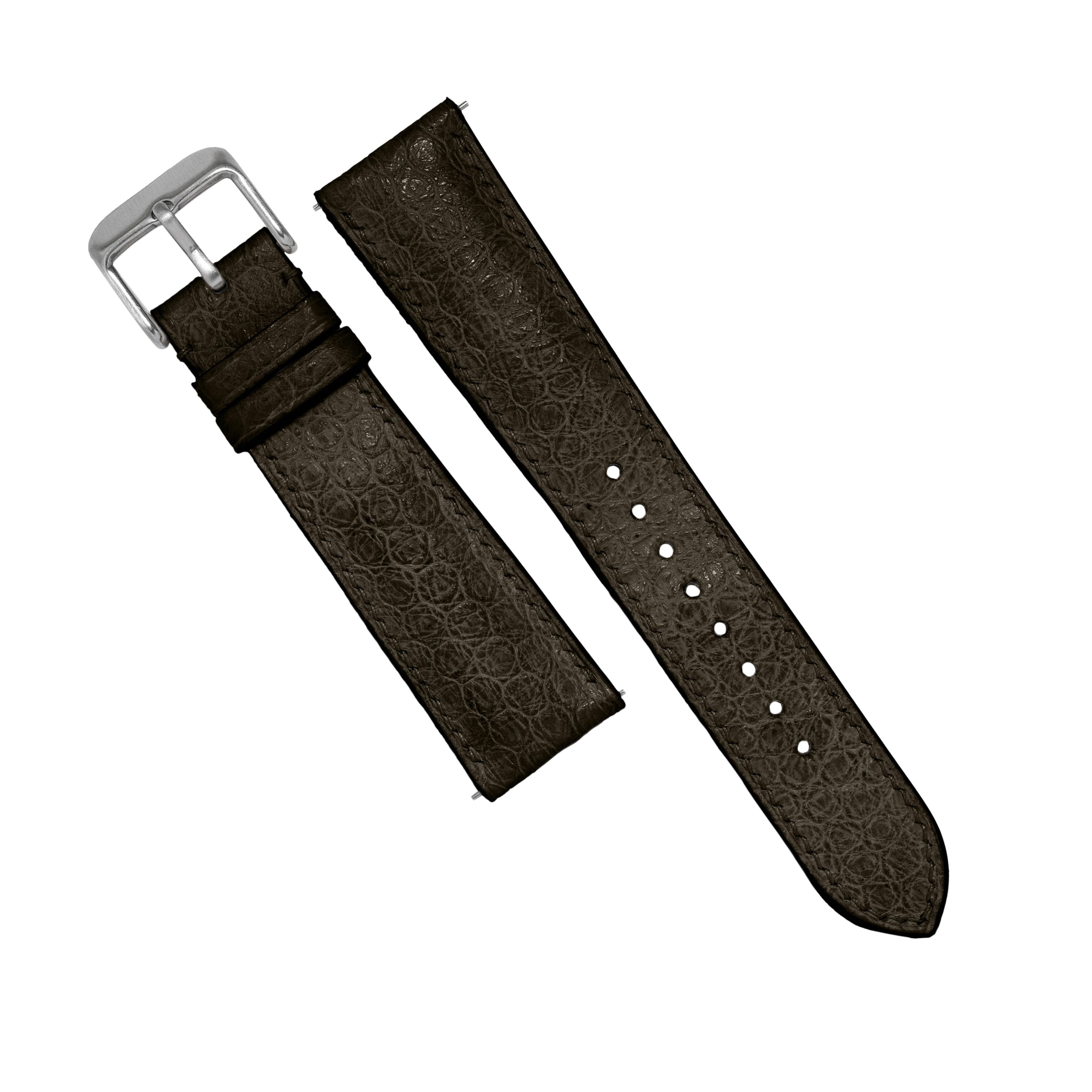 MTO Sea Snake Leather Strap in Tobacco