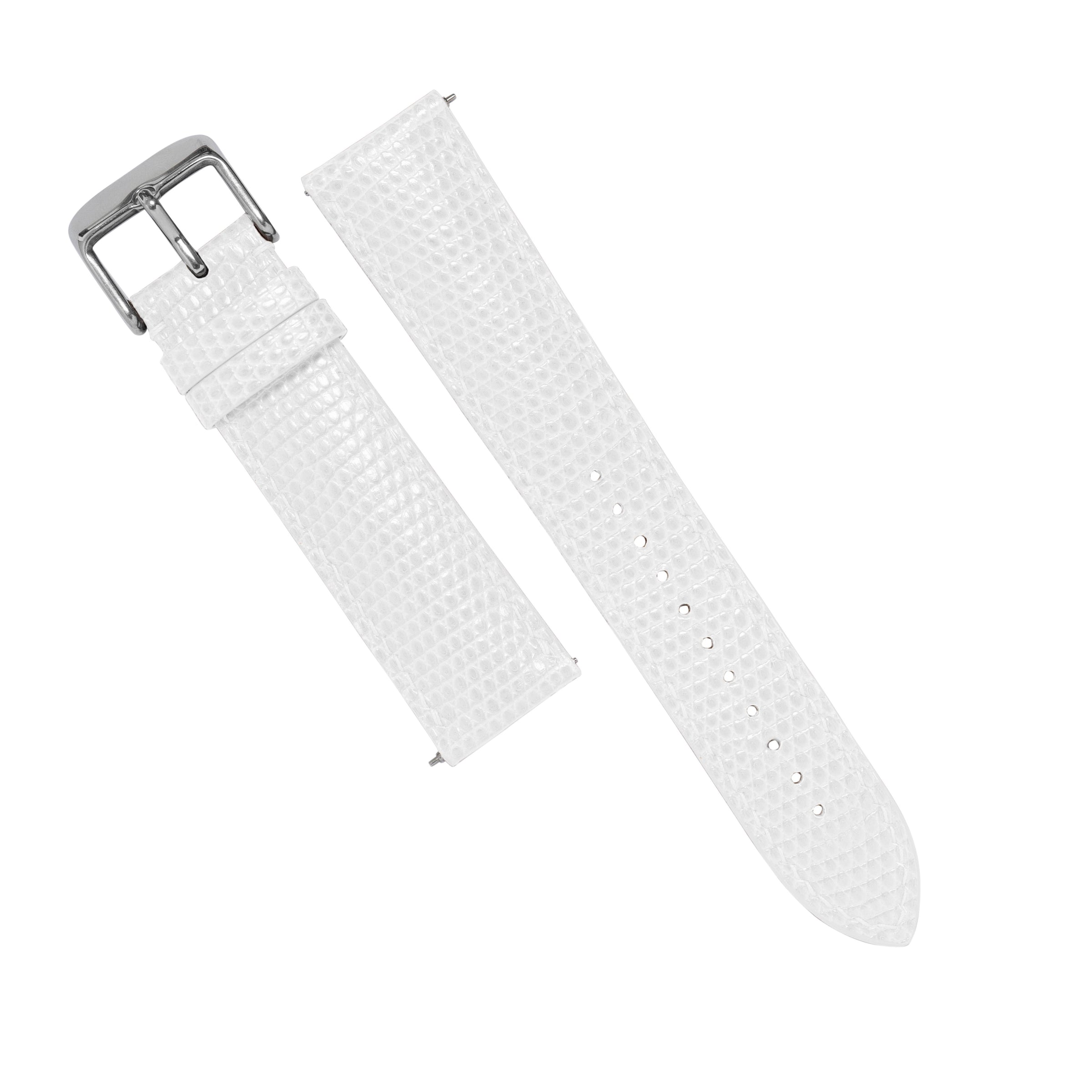 MTO Lizard Skin Strap in White