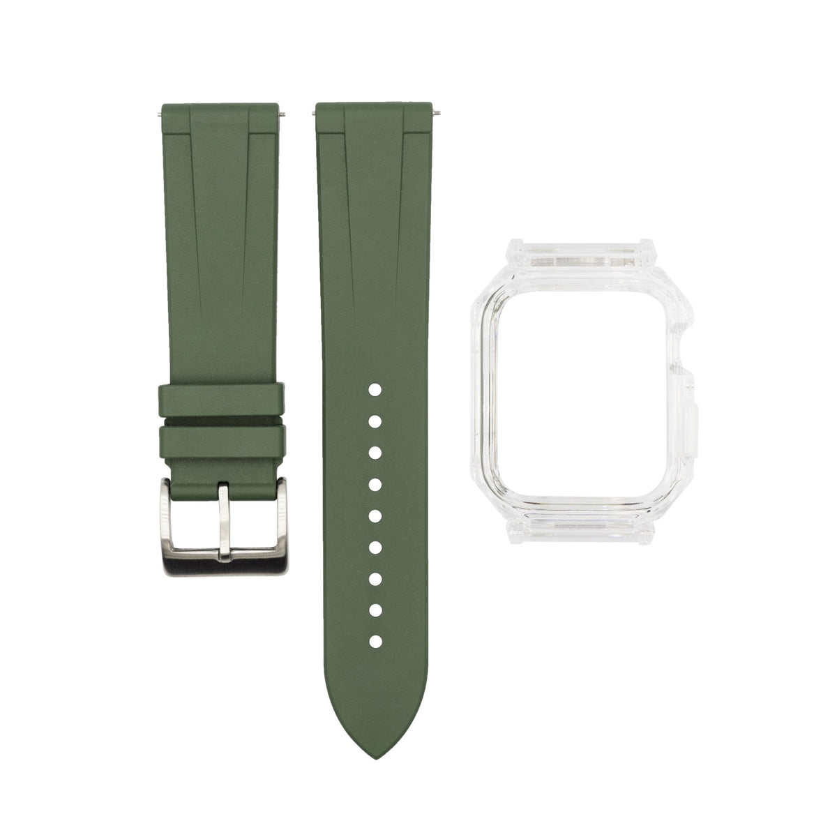 Apple Watch Rubber Mod Kit in Olive - Nomad Watch Works MY