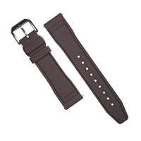Pilot FKM Rubber Strap in Brown - Nomad Watch Works MY