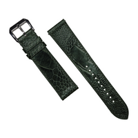 Ostrich Leather Watch Strap in Olive - Nomad Watch Works MY