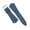 Genuine Croc Pattern Leather Watch Strap in Navy (Tissot PRX 40/Chrono) - Nomad Watch Works MY