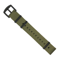 Seat Belt Nato Strap in Olive - Nomad Watch Works MY