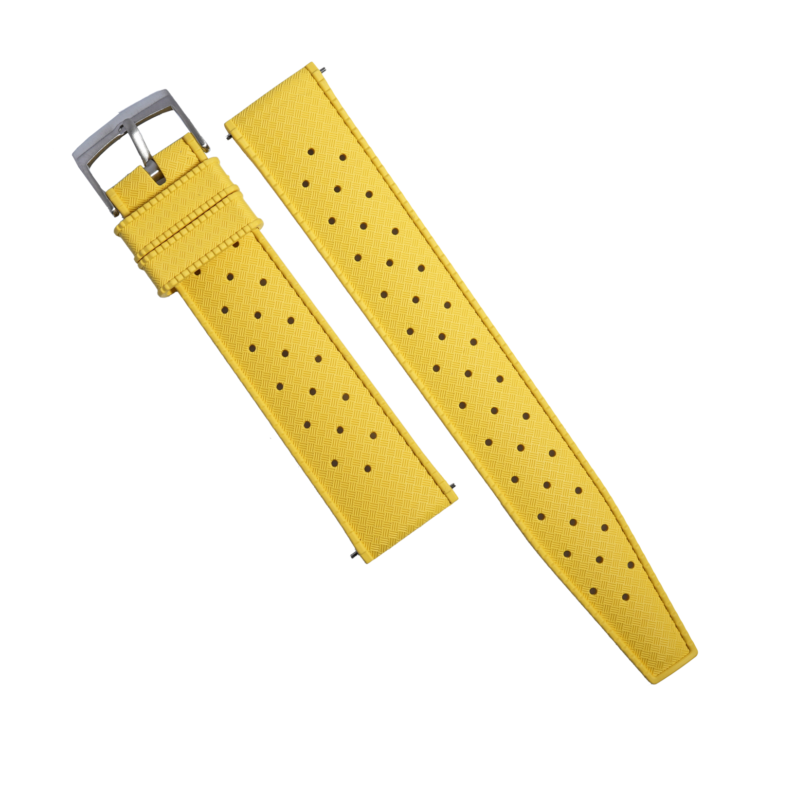 Tropic FKM Rubber Strap in Yellow - Nomad Watch Works MY