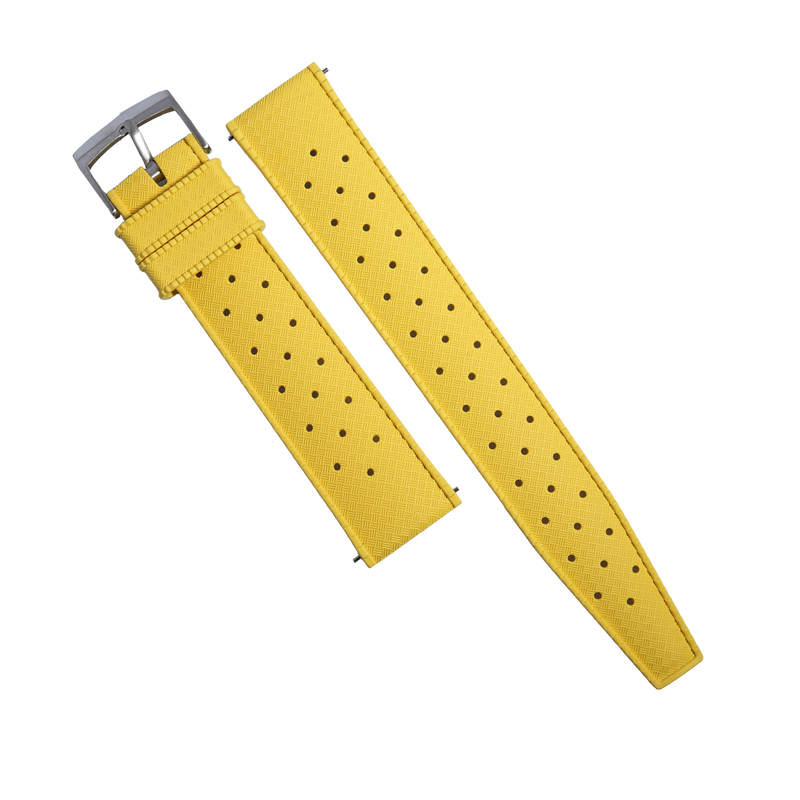 Tropic FKM Rubber Strap in Yellow - Nomad Watch Works MY
