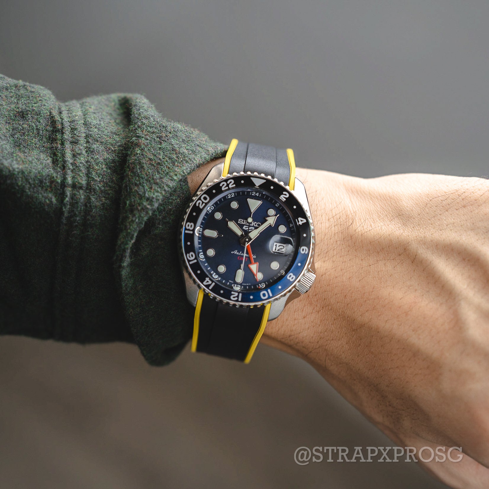 StrapXPro Rubber Watch Strap for New Seiko Monster 4th Gen