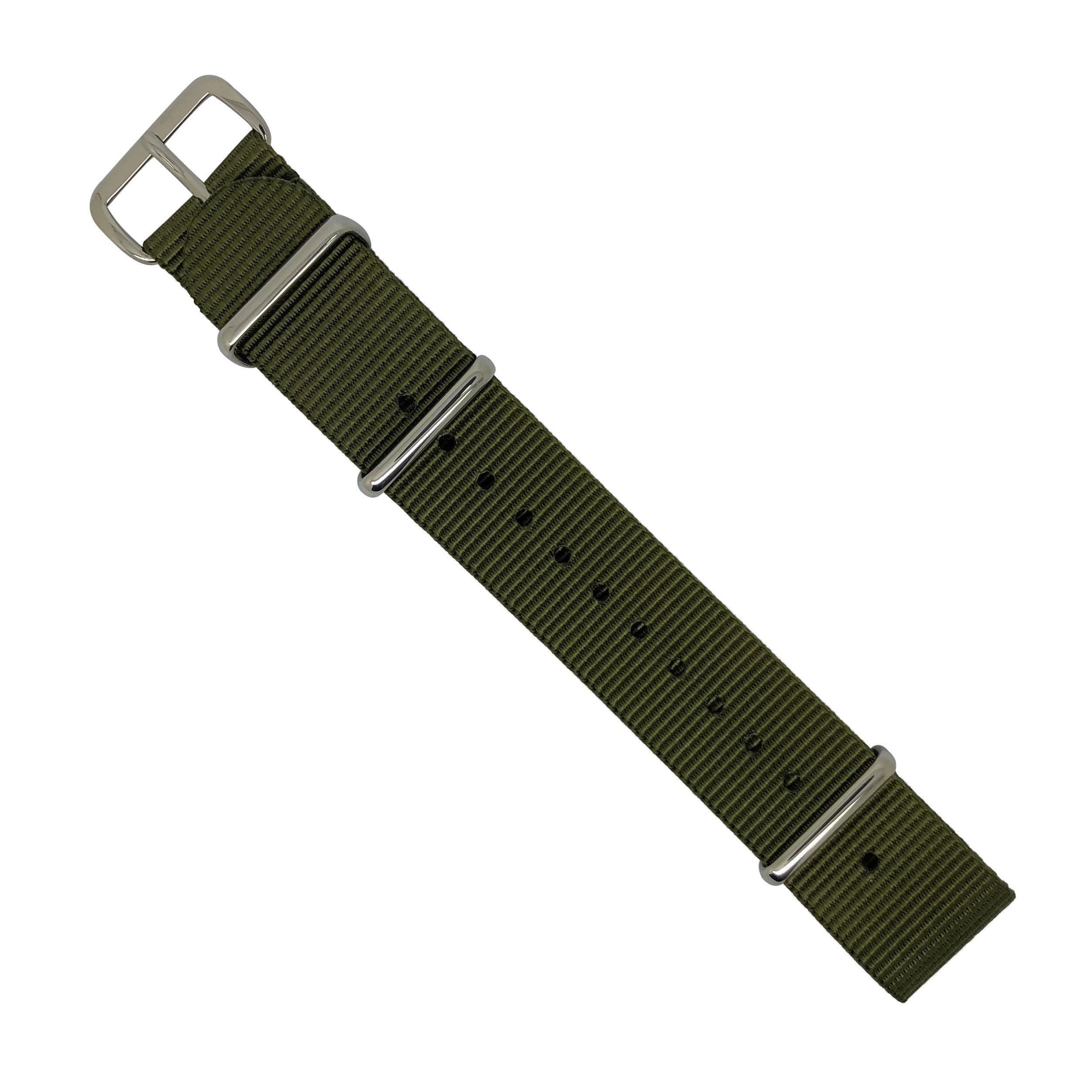 Premium Nato Strap in Olive Nomad Watch Works MY