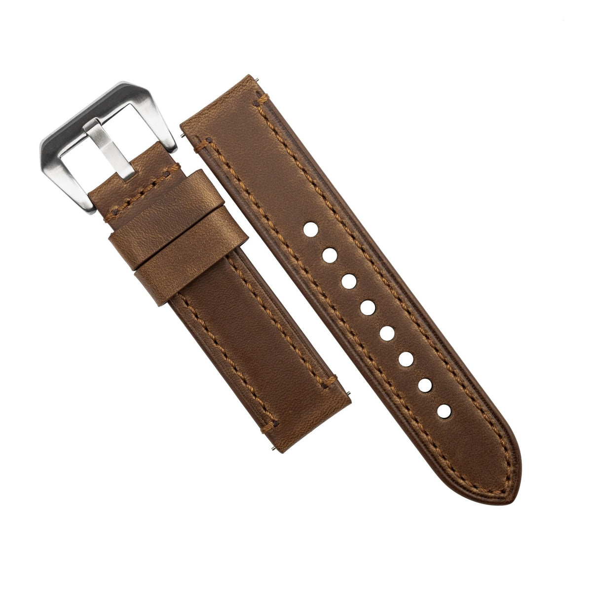 N2W Ammo Horween Leather Strap in Chromexcel® Tan (20mm) - Nomad Watch Works MY