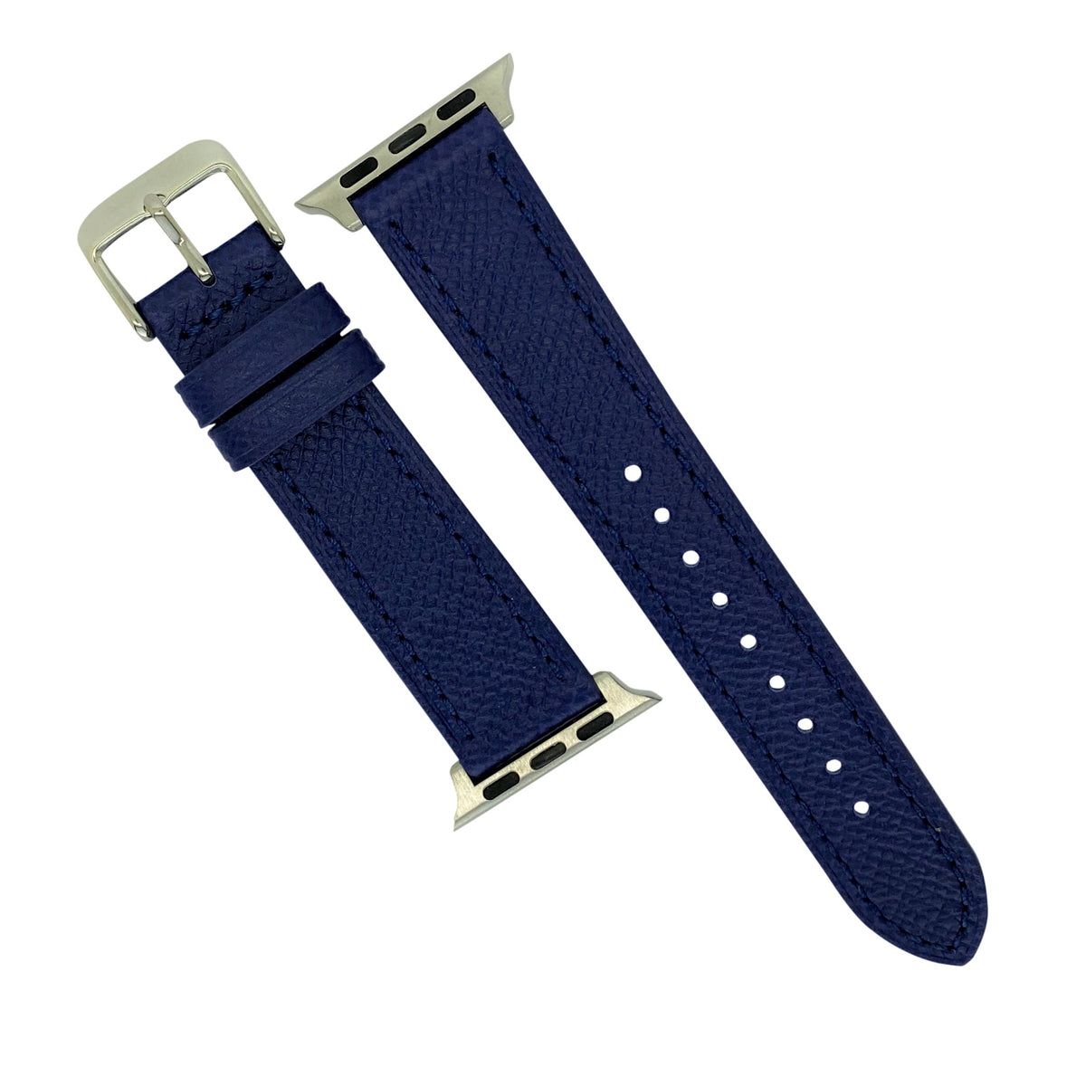 Emery Dress Epsom Leather Strap in Navy (38 & 40mm) - Nomad Watch Works Malaysia