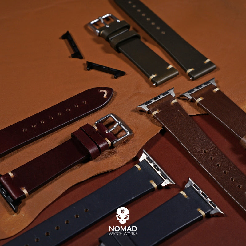 N2W Vintage Horween Leather Strap in Chromexcel® Tan (38 & 40mm) - Nomad Watch Works Malaysia