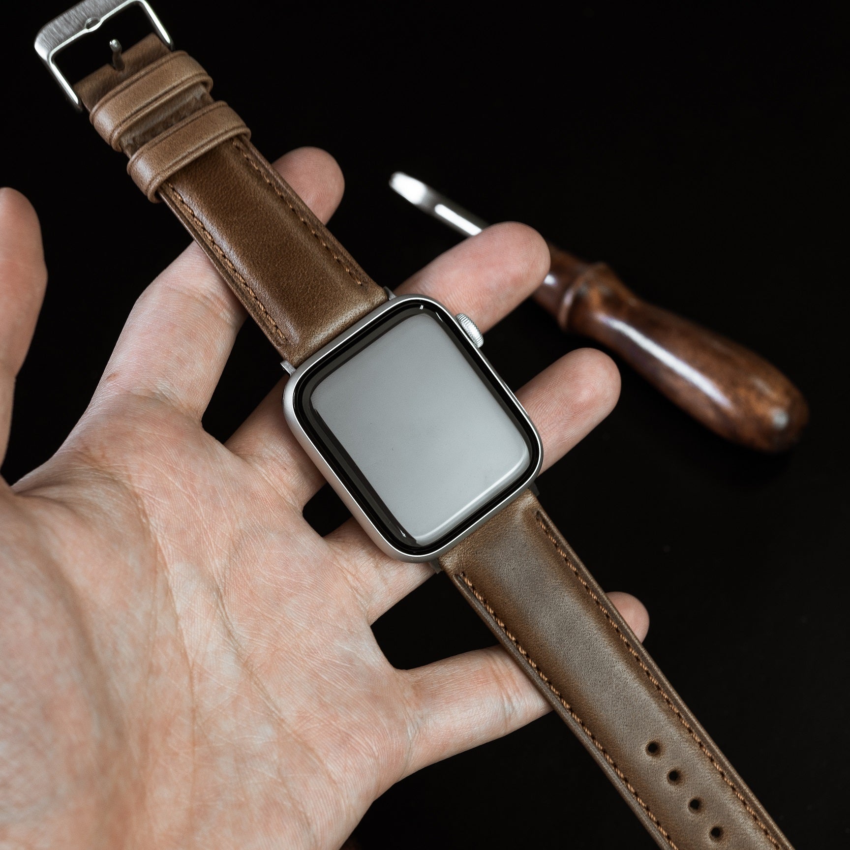 N2W Classic Horween Leather Strap in Chromexcel® Tan (38 & 40mm) - Nomad Watch Works Malaysia