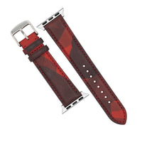 Emery Classic LPA Camo Leather Strap in Red Camo (38, 40, 41mm) - Nomad Watch Works MY