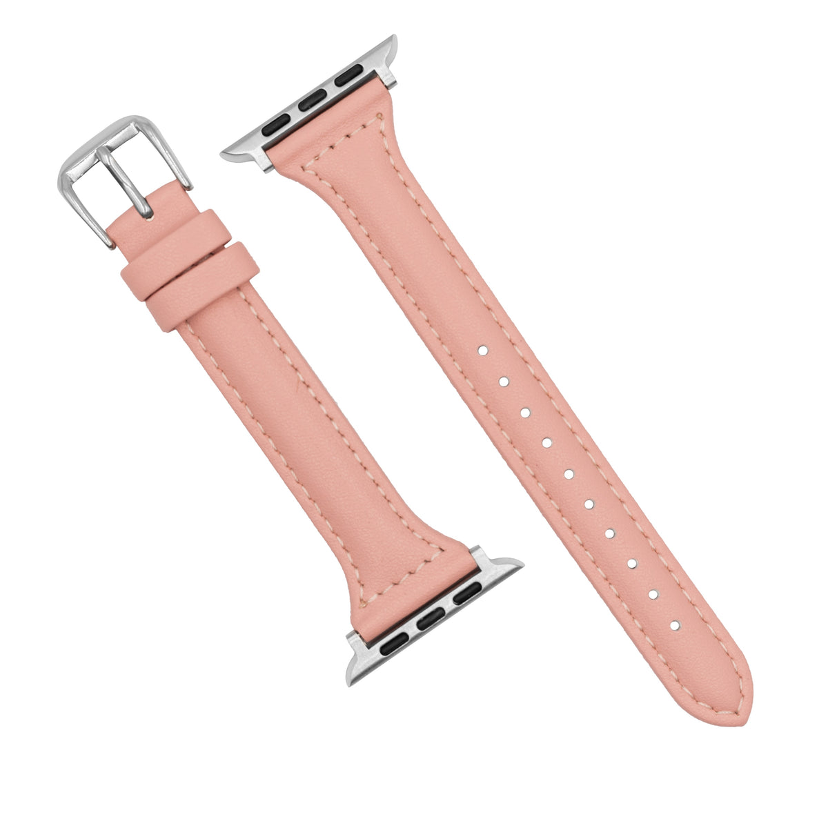 Apple Watch Slim Leather Strap in Pink (38, 40,41mm) - Nomad Watch Works MY