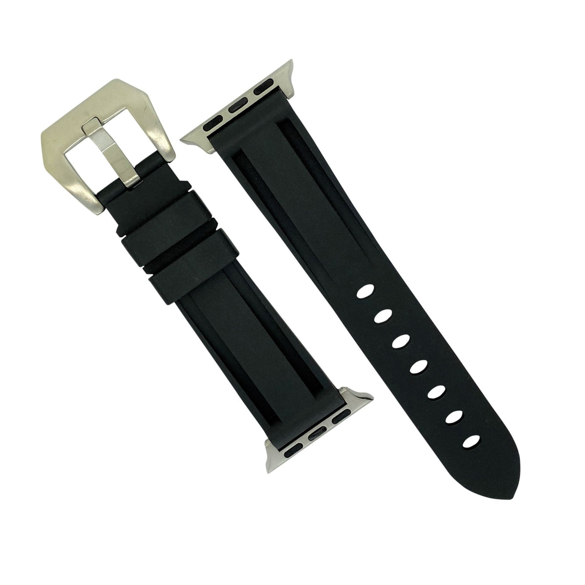Apple Watch V3 Silicone Strap in Black (38 & 40mm) - Nomad Watch Works Malaysia