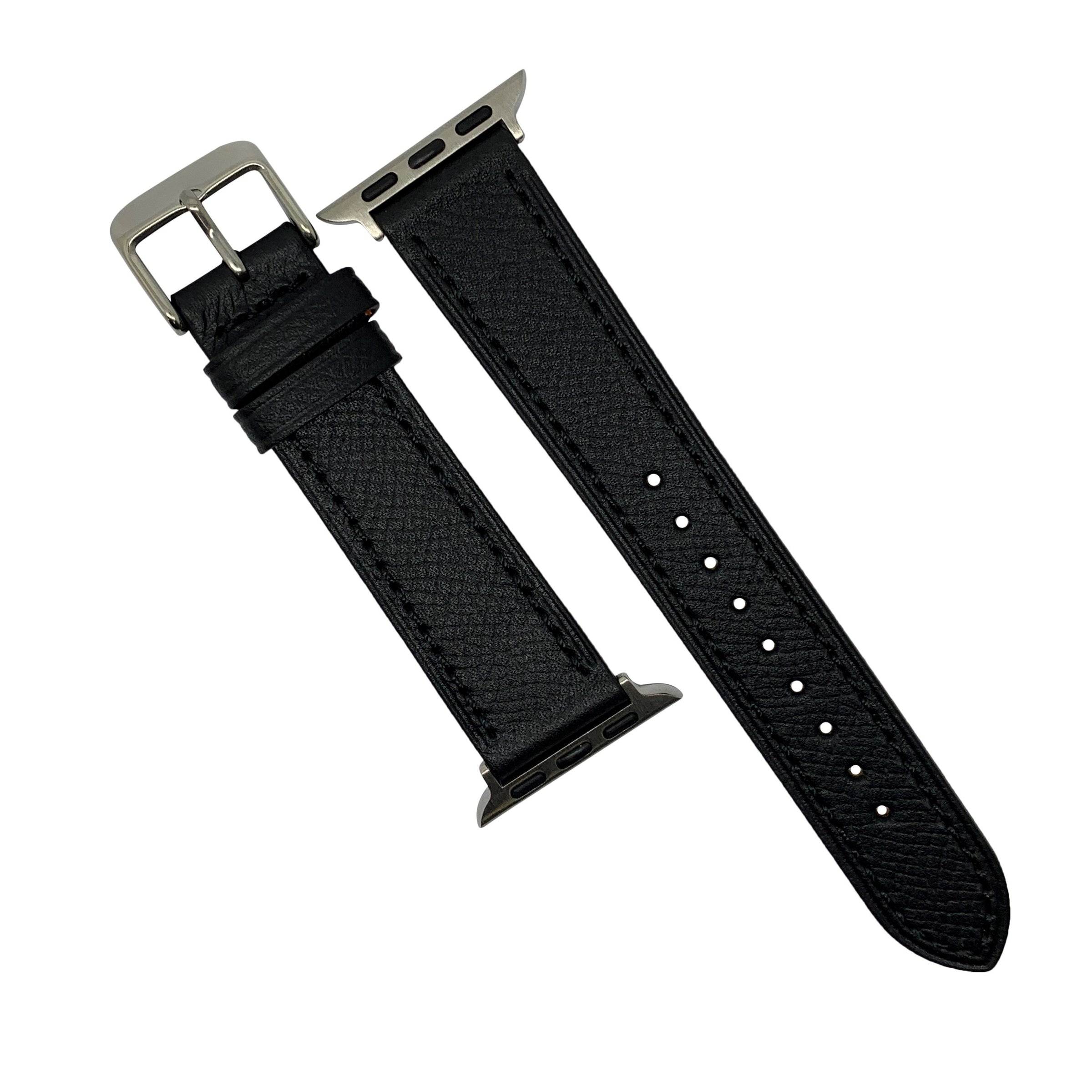 Emery Dress Epsom Leather Strap in Black (38 & 40mm) - Nomad Watch Works Malaysia
