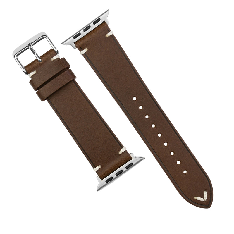 Emery Vintage Buttero Leather Strap in Brown (38 & 40mm) - Nomad Watch Works MY